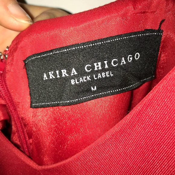 Akira Red A-Line Dress - Picture 3 of 3